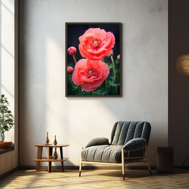 Pink Poppy Flower Painting